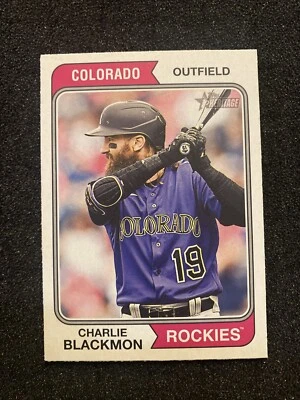 2023 Topps Heritage - #357 Charlie Blackmon - Image 1 of 2