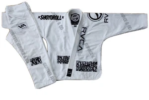 Shoyoroll Top Quality Brazilian Jiu Jitsu Gi White RVCA Batch#105 VA Size A3L - Picture 1 of 12