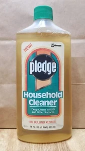 Vintage Pledge Household Cleaner 1991 No Dulling Residue RARE "Free Shipping" - Picture 1 of 2