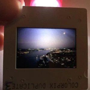 SELTEN 1984 Weltausstellung New Orleans Flussfront bei Nacht Reisebüro Folie Promo - Bild 1 von 2