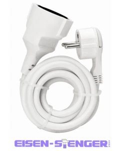 Kopp 143702083 Verlängerungskabel mit Schutzkontakt-Flachstecker, 5m, IP20, 250V - Bild 1 von 1