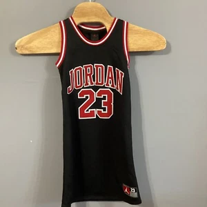 Jordan Girls' 23 Jersey Dress Sz M Black 45C918-023 New With Tags - Picture 1 of 7