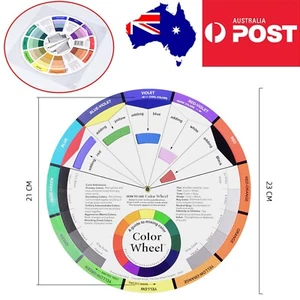 Artists Colour Wheel Mixing Colour Guide 23cm Diameter Artist Colour Wheels Nail - Picture 1 of 11