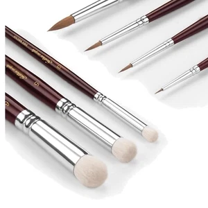 7-Piece Kolinsky Sable Miniature Brush Set for Precision Painting Details - Picture 1 of 9