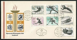 SG52 AUSTRIA 1963 FDC olympic winter games Innsbruck - Picture 1 of 2