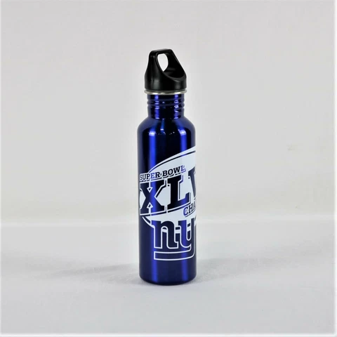 New York Giants Super Bowl XLVI NFL Licensed 26oz Stainless Steel Water Bottle Cover