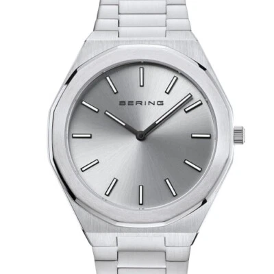 BERING Classic Argento Lucido Spazzolato Orologio da Uomo 19641-700 - Immagine 1 di 4