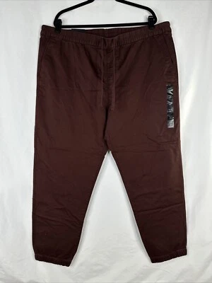 Jogger de Viagem Banana Republic Masculino Tamanho XXL Borgonha Relaxado Ajuste Cônico Novo  - Imagem 1 de 4