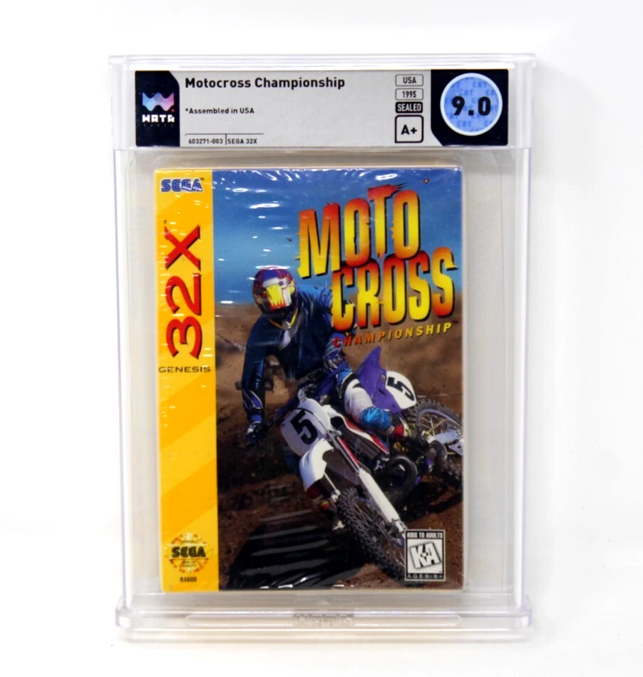 WATA Graded 9.0 Sega Genesis 32X CHAMPIONSHIP / MOTOCROSS -  Factory Sealed - Image 1 of 4