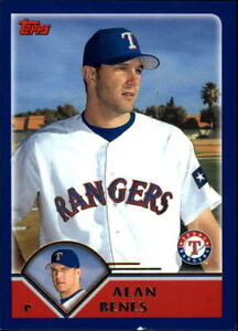 2003 Topps Traded Texas Rangers Baseball Card #T31 Alan Benes