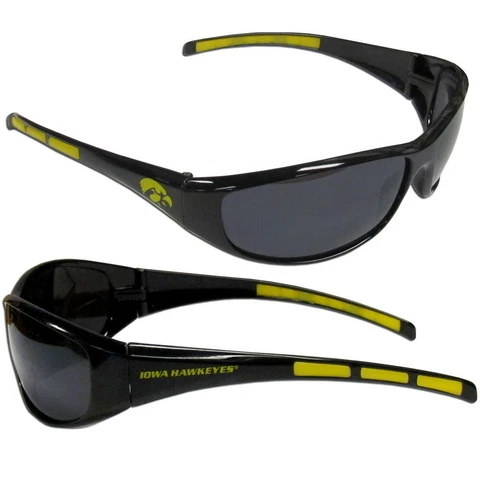 Iowa Hawkeyes Wrap Sunglasses Sports NCAA Adult Shades College Glasses Fan Team Cover