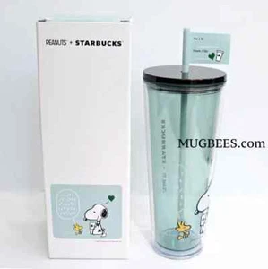 Starbucks x Peanuts 2025 Snoopy Woodstock Love Acrylic Cold Cup Tumbler 24 oz - Picture 1 of 8