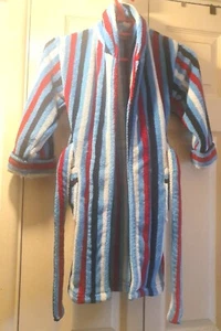 JOHN LEWIS BOYS DRESSING GOWN - Red, White, Black & Blue - Age 5 years - Picture 1 of 6