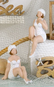 XL Bathing Nixies 31Cm 2-Piece Set Thick Woman Nana Figure Sculpture 20024D - Picture 1 of 3
