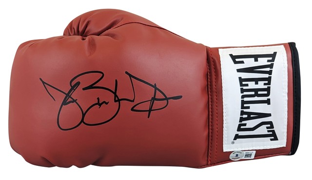 James Buster Douglas Signed Everlast Red Full Size Boxing Glove w/Tyson KO  2-11-90 - Schwartz Authenticated