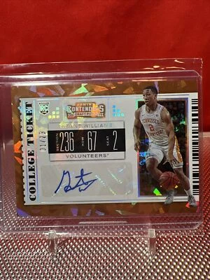 Grant Williams 2019 Panini Contenders Cracked Ice Rookie Auto 01/23 VOLS/Mavs - Image 1 of 4