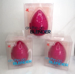 BEAUTY 360 ON THE GO BLENDER + TRAVEL CASE BOXED LOT OF 3 - Picture 1 of 4