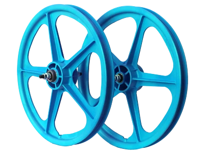 SKYWAY Tuff II 5 Spoke S/B Wheelset Aqua 20" - Image 1 of 4