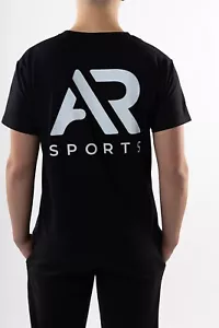 AR Sportswear Herren Sport T-Shirt Active Kurzarm Grafik Logo Tee - Bild 1 von 4