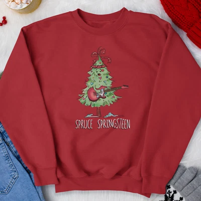 WILLOWGIFTS Saltador de árbol de Navidad Springsteen de abeto - Regalo festivo de celebración de Navidad