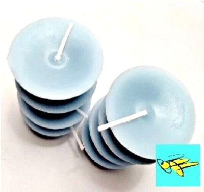 8 velas flotantes Tealight mezcla cera de abejas 1,25 OZ hechas a mano aroma brisa azul Foto 1 de 4
