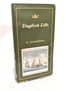 Englische Lebensuntersetzer Vintage Made in England Schmid Brothers Segelschiffe - Bild 1 von 7