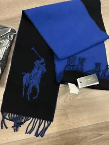 New POLO RALPH LAUREN MEN'S WOOL SCARF Made In Italy - Picture 1 of 4