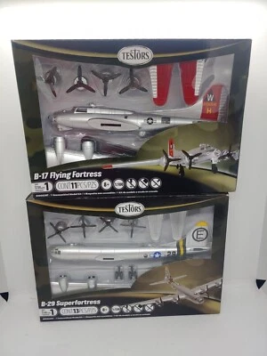 Flying Fotress Model Kit Testors 1/100 Scale B-17 Flying Fortress & B-29 Superfo - Image 1 of 4