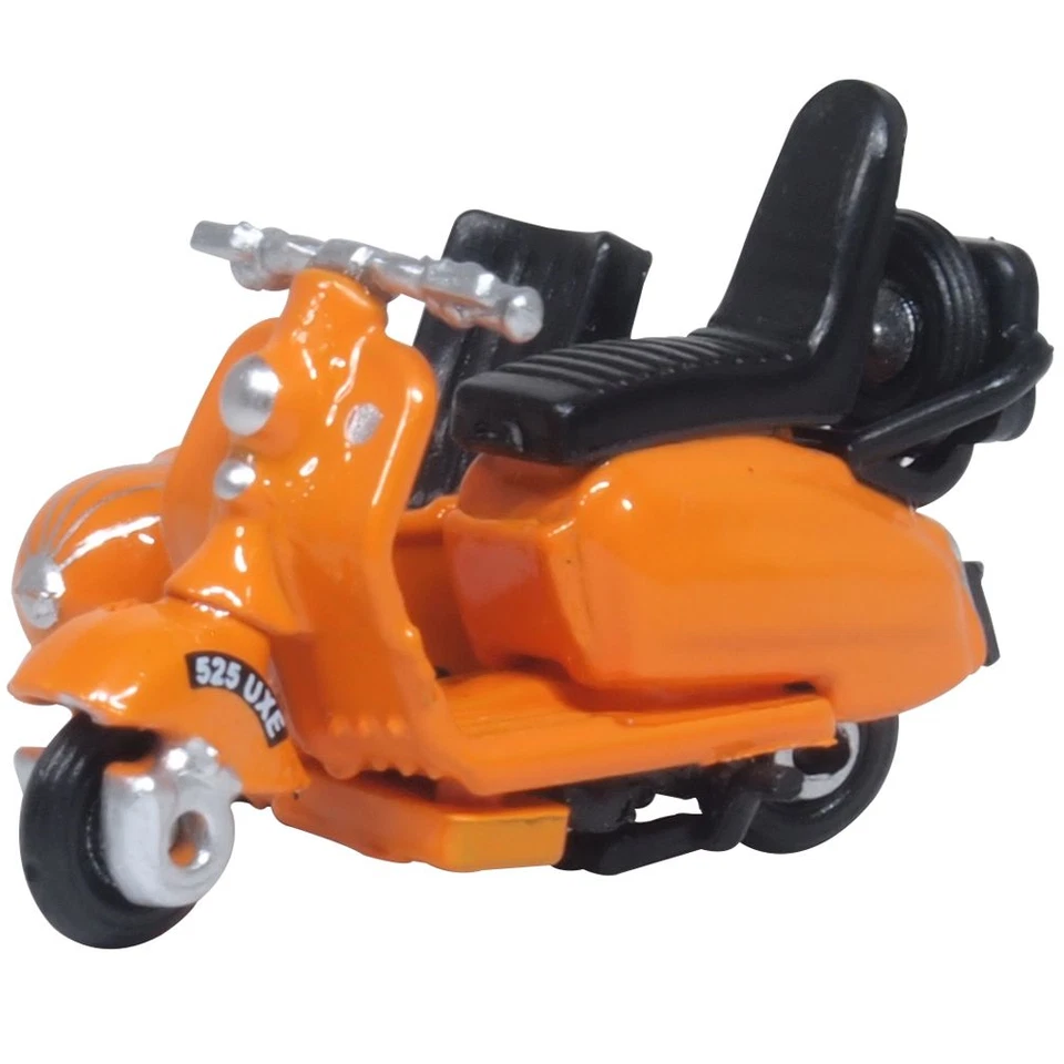 Oxford 76SC003 Scooter y Sidecar Naranja Escala 1:76 Foto 1 de 1