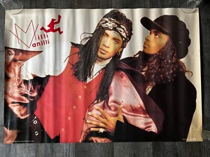 Milli Vanilli Vintage Poster 1989 R&B Tanzmädchen, das Sie wissen, dass es wahr ist schwarz Power - Bild 1 von 6