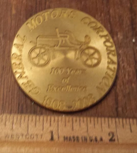 Flint Metal Center 2008 4th Annual New Vehicle Show GM UAW medal coin - Picture 1 of 4