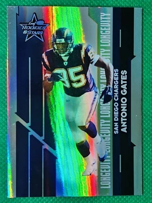 2006 Leaf Rookies & Stars Longevity /99 Antonio Gates NICE San Antonio Chargers - Image 1 of 3