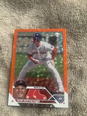 Tarjeta de béisbol Rob Refsnyder 2023 Topps Update #US71 Boston Red 196/299 Foto 1 de 4