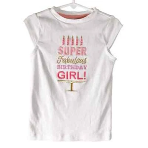 Gymboree Birthday Girl T Shirt Top 4 - Picture 1 of 4