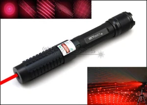 650nm 1MW Adjustable Focus Red Laser Pointer Pen Visible Beam Light Flashlight - Picture 1 of 12