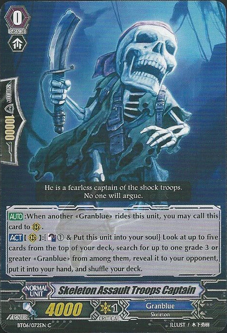 4 x Skeleton Assault Troops Captain - BT06/072EN - C Near Mint / Mint, English - Image 1 of 1