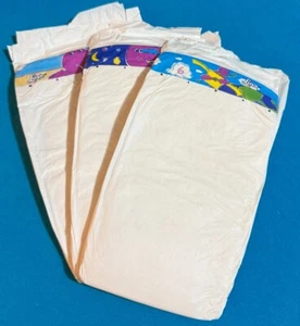 (3) 1999 Vintage Luvs PLASTIC Diapers Size 6 ** FULL SET! ** Barney - Picture 1 of 4
