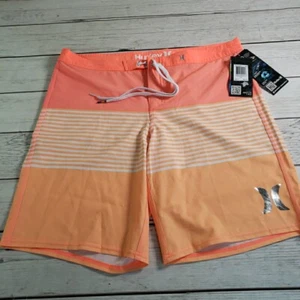 Hurley Women's Phantom Printed 9in Beachrider Bright Mango Board Short Sz 11 NWT - Picture 1 of 8