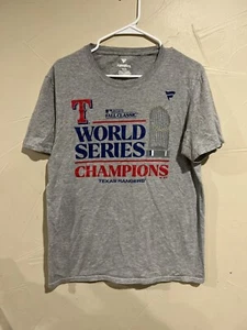 Texas Rangers World Series Champions T shirt Fanatics Size M - Picture 1 of 4