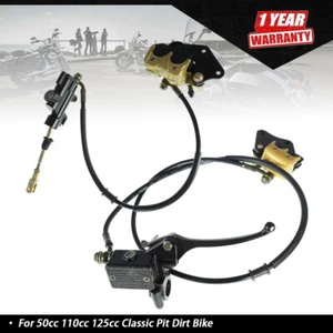 Front Rear Hydraulic Brake Caliper For 50cc 110cc 125cc Classic Pit Dirt Bike - Bild 1 von 10