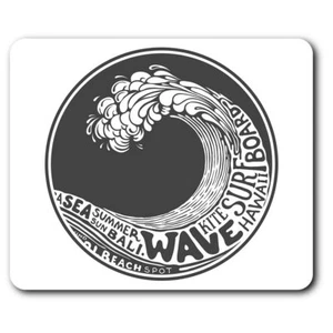 Rectangle Mouse Mat BW - Surfer Wave Bali Surf Kite  #39820 - Bild 1 von 8