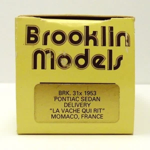 BROOKLIN 1953 PONTIAC BERLINA CONSEGNA “LA VACHE QUI RIT” (SOLO SCATOLA VUOTA) - Foto 1 di 7