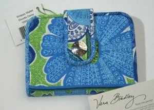 Vera Bradley DOODLE DAISY Snappy WALLET Coin FOR Purse TOTE Backpack BAG  NWT - Picture 1 of 4