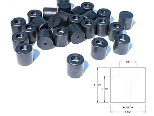 25 pies de goma para sofás, mesas, sillas, estuche de PC, gabinete de altavoces, subwoofer, amplificador - Imagen 1 de 3