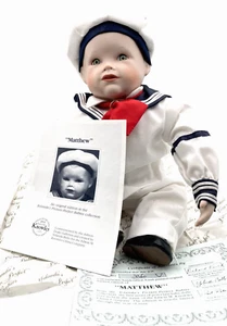 Vintage Porzellan Matrosenjunge perfektes Echtheitszertifikat neu in Box - Bild 1 von 15