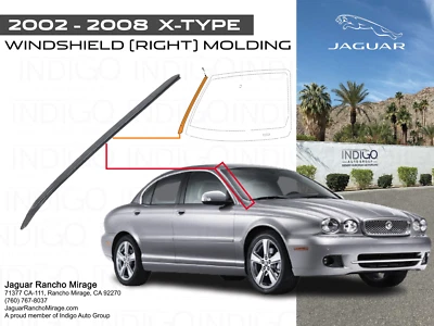 JAGUAR FACTORY OEM 02-08 Parabrisas Tipo X-Revelar Moldura Derecha C2S36549 Foto 1 de 2