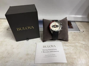 Bulova Men's Archive Series Surfboard Chronograph Strap, Black - Picture 1 of 3
