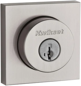 Kwikset 159SQT-S.STRKP Halifax Double Cylinder Keyed Entry Deadbolt-Satin Nickel - Picture 1 of 4