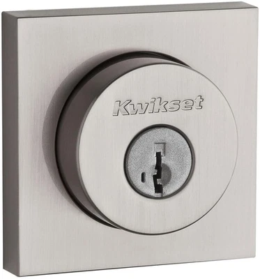 Kwikset 159SQT-S.STRKP Halifax Double Cylinder Keyed Entry Deadbolt-Satin Nickel - Image 1 of 4