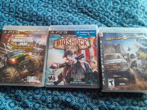 3 Juegos PS3 Monster Jam Bioshock y Motor Storm Buen Estado Usado - Imagen 1 de 10